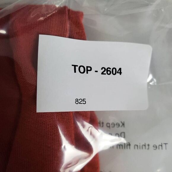 Vanity Rust Orange Sleeveless Tank Top Women’s Size M High Low Racerback Stretch - Picture 6 of 6